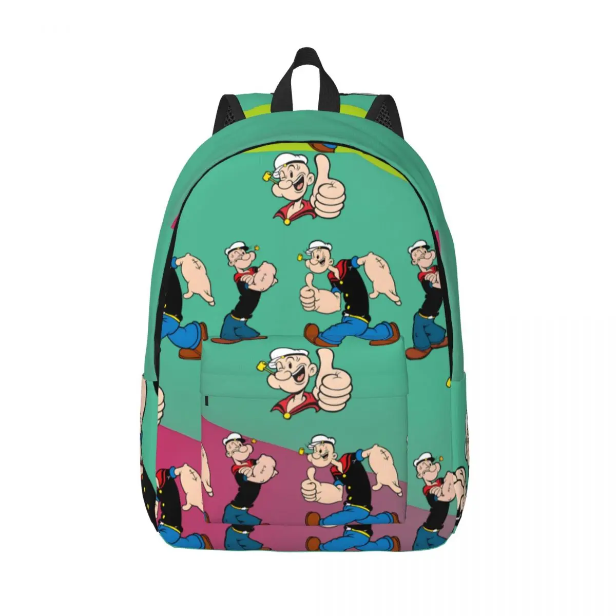 College Bag Very Strong Zipper Closure P-Popeyes Grils Birthday Daily Storage Bag High School