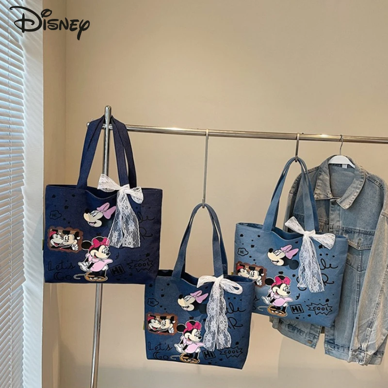 

Disney Mickey 2025 New Women's Handbag Fashion High Quality Women's Shoulder Bag Cartoon Large Capacity Women's Shopping Bag