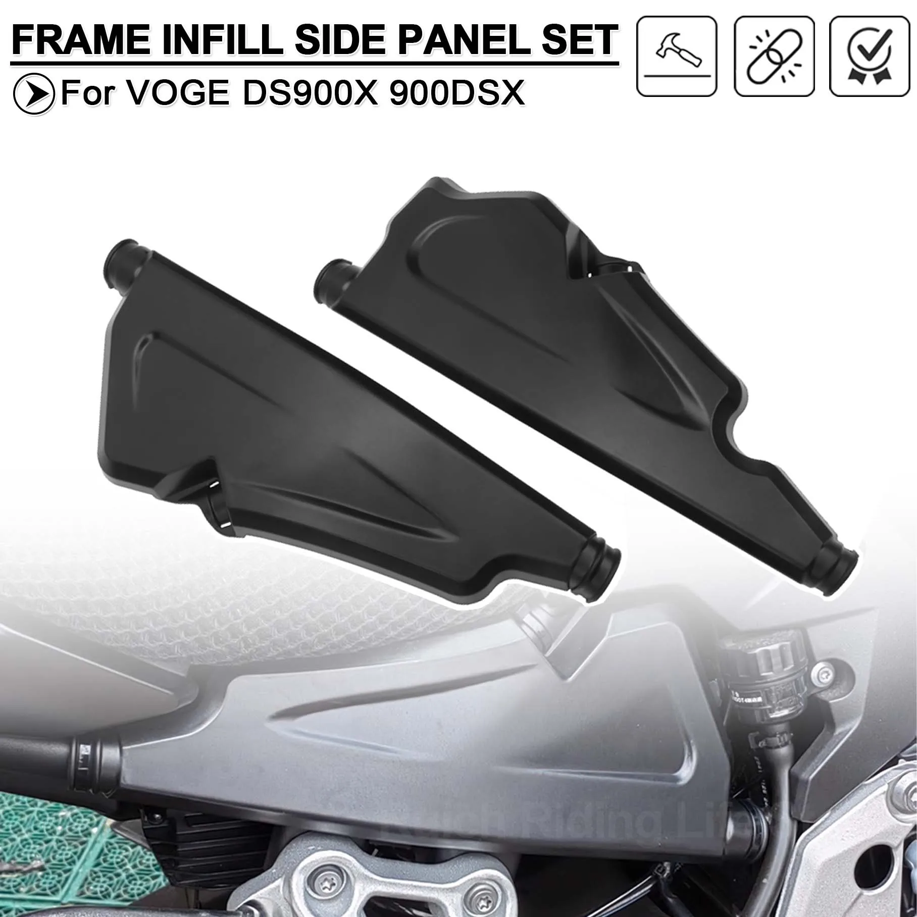 

Motorcycle Frame Infill Panel Protection DSX900 2024 2025 Guard Filling Board Cover For VOGE DS900X 900 DSX 900 DS 900X DS900 X