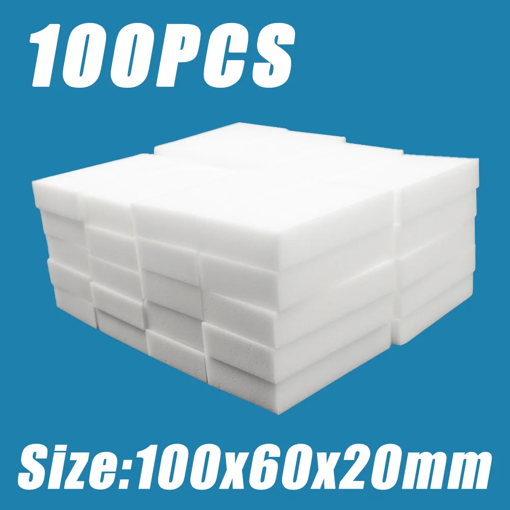 10/20/30/100Pcs Melamine Sponge Magic Sponge Eraser 10x6x2cm White Cleaning Sponges Cleaner For Kitchen Bathroom Accessories