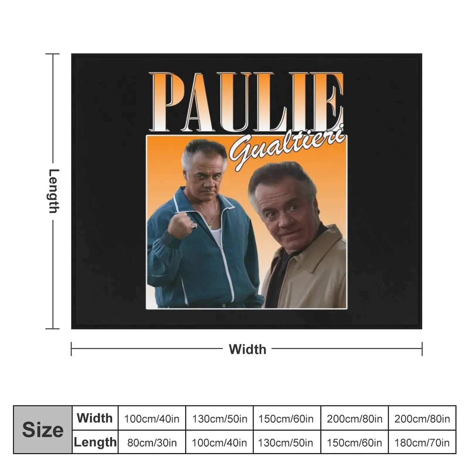 Paulie Gualtieri Walnuts Gualtieri Retro Sopranos Active Throw Blanket Retros Luxury St Blankets