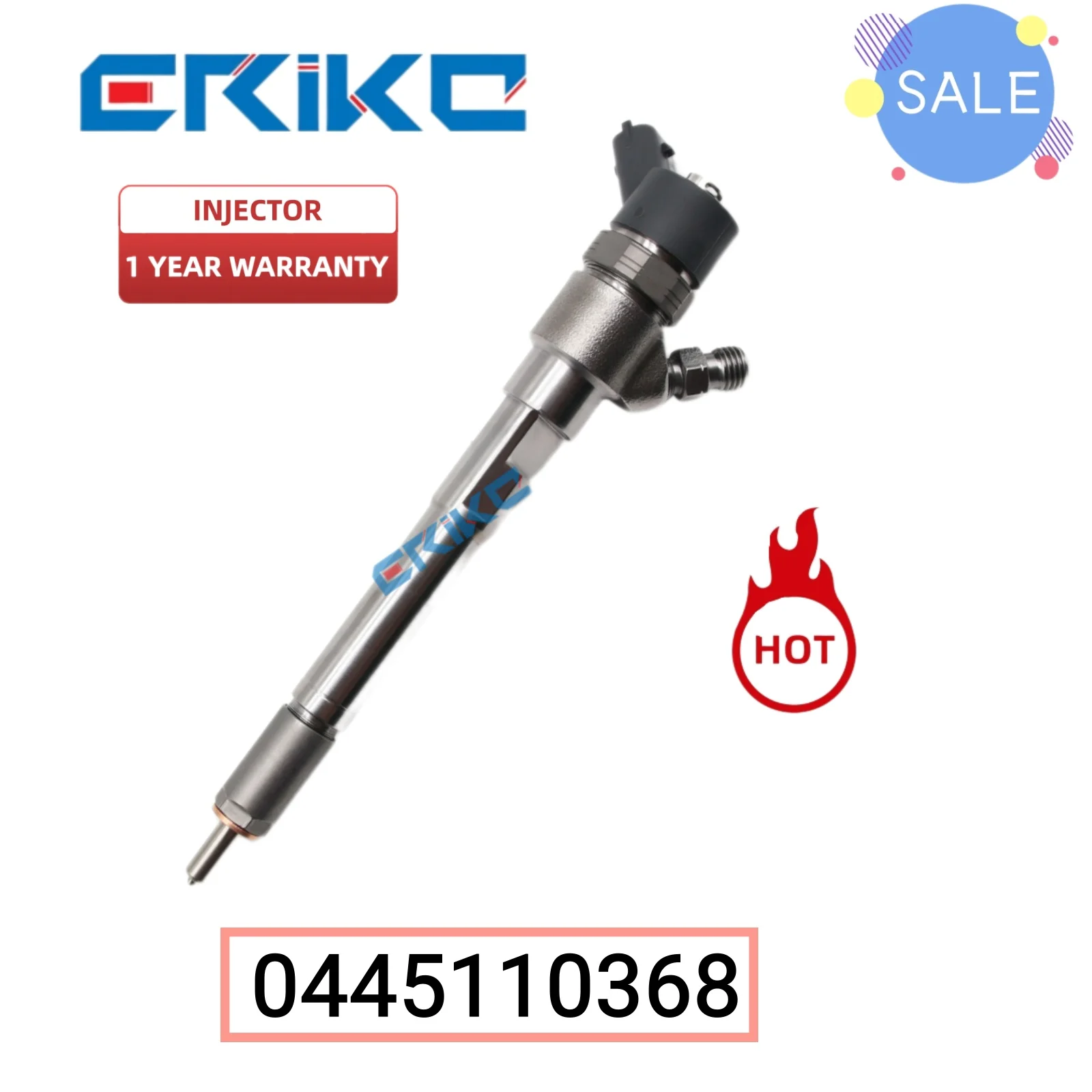 0445110368 Fuel Injector 0 445 110 368 Diesel Fuel Injector 0445 110 368 Common Rail Spare Parts Injector for Bosch