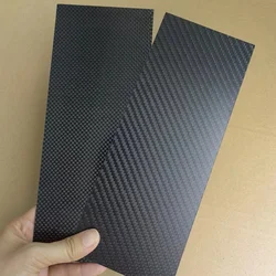 1pcs 100mmx250mm 3K High Hardness Carbon Fiber Sheets 100% Pure Carbon Panel Board 0.5mm-5mm Thickness Carbon Fiber Model Materi