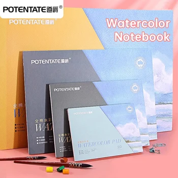 Potentate 300g Suluboya Kağıdı % 100% Pamuk Suluboya Eskiz Defteri 32K 16K 8K Soğuk Sıcak Pres Kağıdı Boyama Sanat Malzemeleri