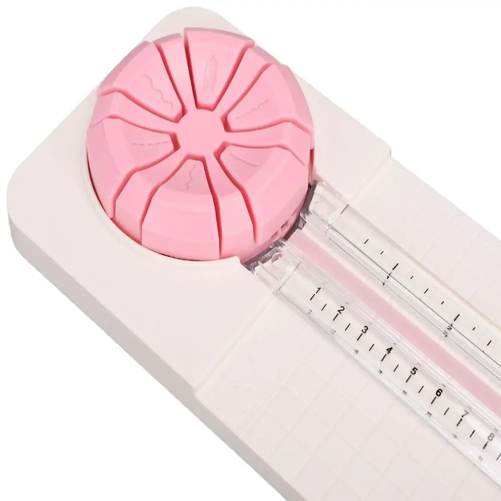 Straight Dotted Curved Cut Paper Cutter Trimmer Wavy Deckle Creased Line Compact Portable Design Multi-Purpose Paper Trimmer