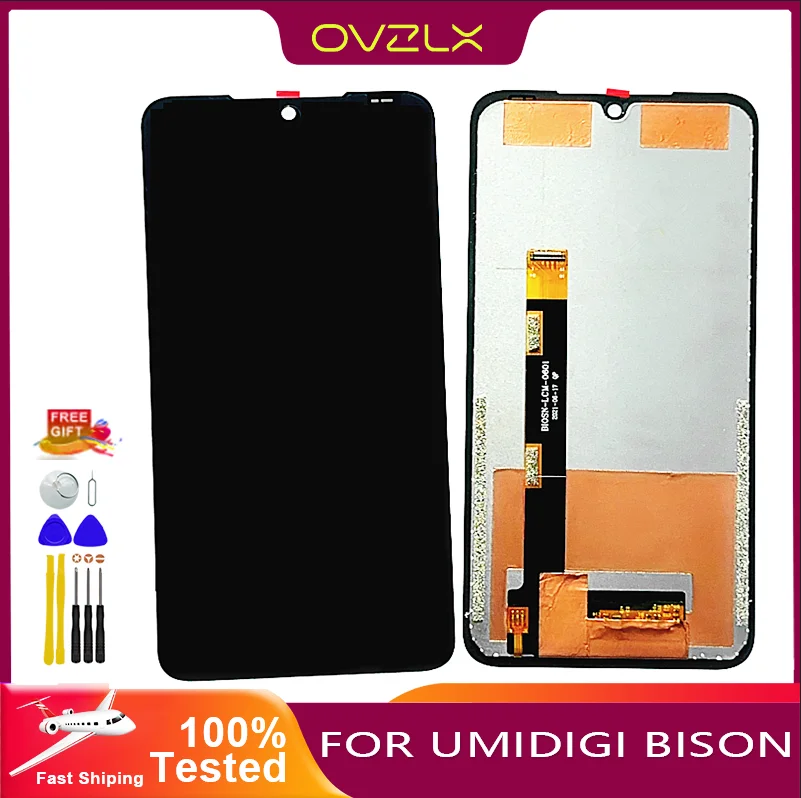 New For UMIDIGI BISON bison 2021 Display LCD Front Touch Screen Panel Replacement For BISON pro W6331201BA LCD Screen + tools