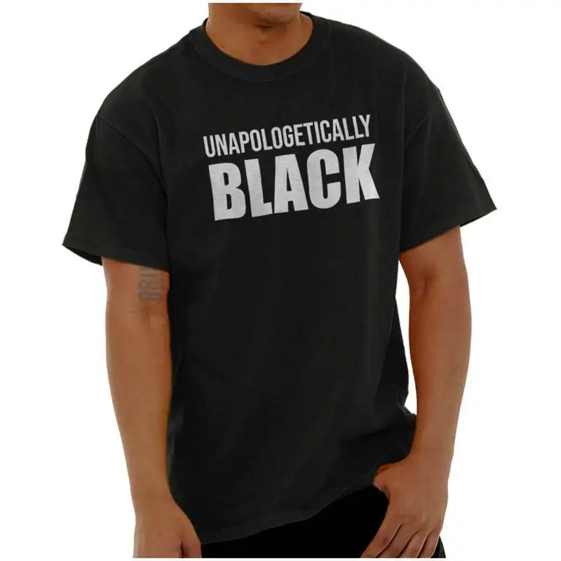 

Unapologetically Black Proud Melanated POC Женская или мужская футболка с круглым вырезом