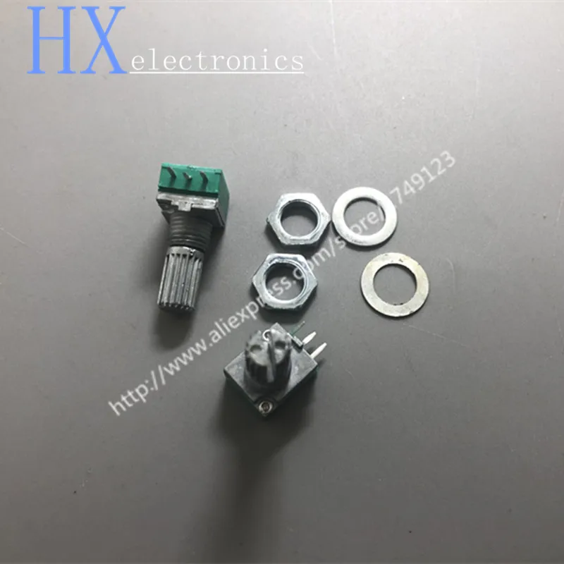 5PCS RK097NS RV097G 3/5/6/Pin Single/Double Potentiometer B5K/10K/20K/50K/100K Long 15MM