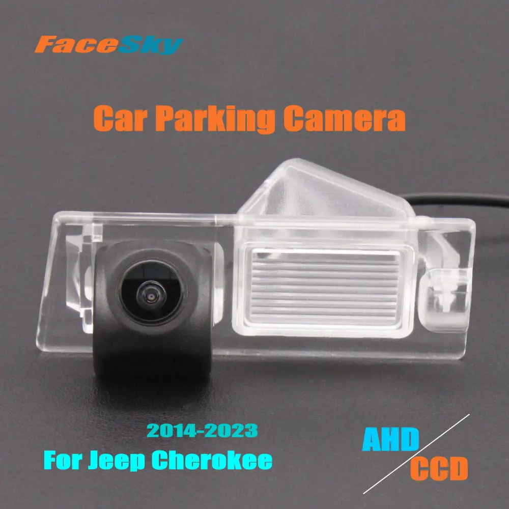 High Quality Car Rearview Camera For Jeep Cherokee KL 2014-2023 Rear Back Dash Cam AHD/CCD 1080P Reverse Kits