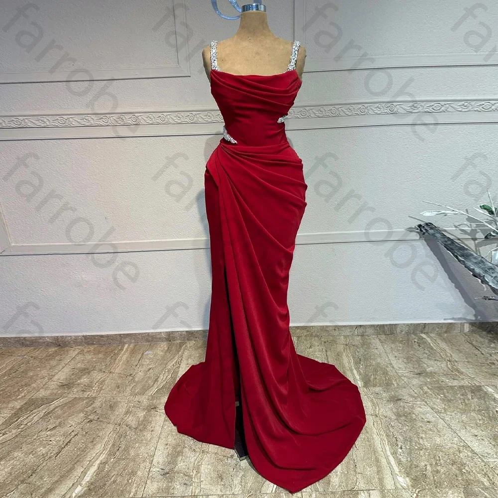 Customized Elegant Women's Evening Dresses Mermaid Sexy Spaghetti Shoulder Strap Princess Prom Dress Formal Beach Cocktail Party