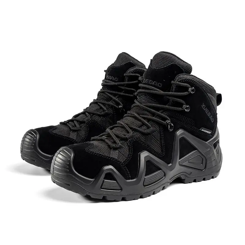 Genuine Xuebao Desert Boots Hiking Shoes Wear-resistant Sneakers, Outdoor Waterproof Combat Boots
