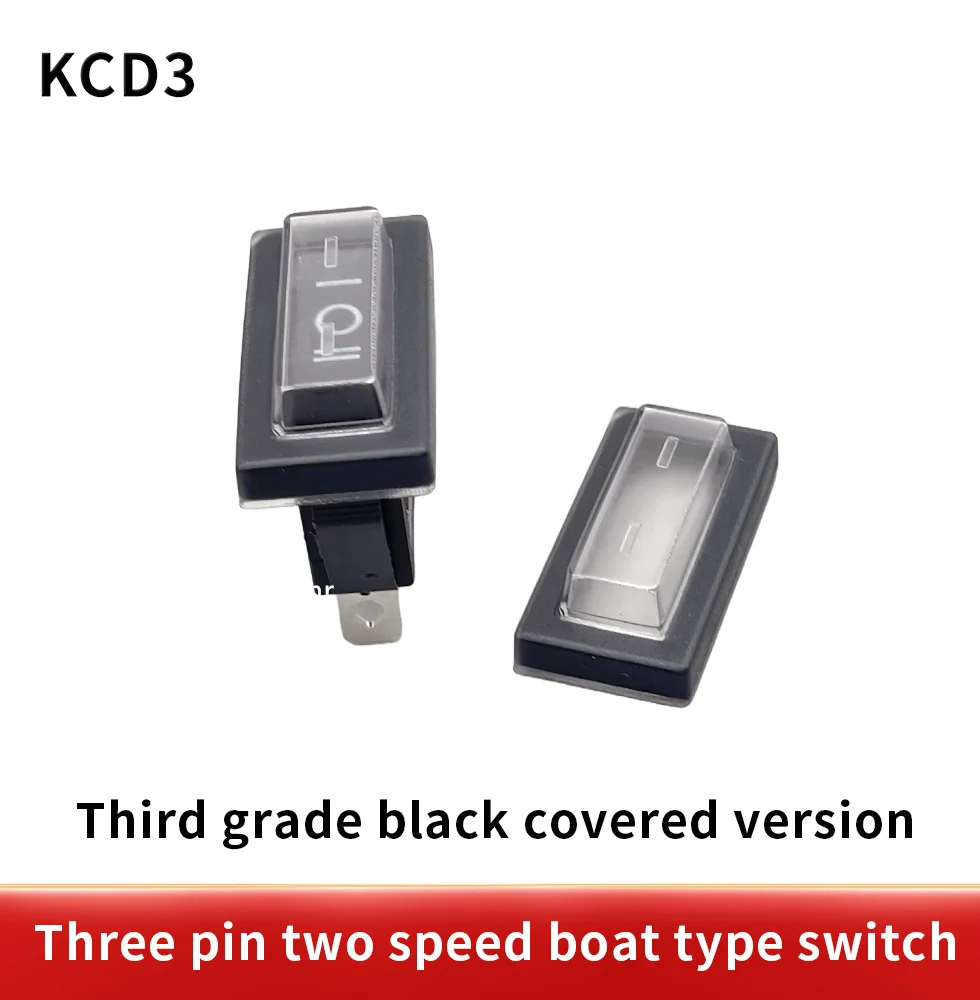 KCD3 Rocker Switch ON-OFF 2 Position 3 Pin Electrical equipment  With Light Power Switch 16A 250VAC/ 20A 125VAC 35mm*31mm*14mm