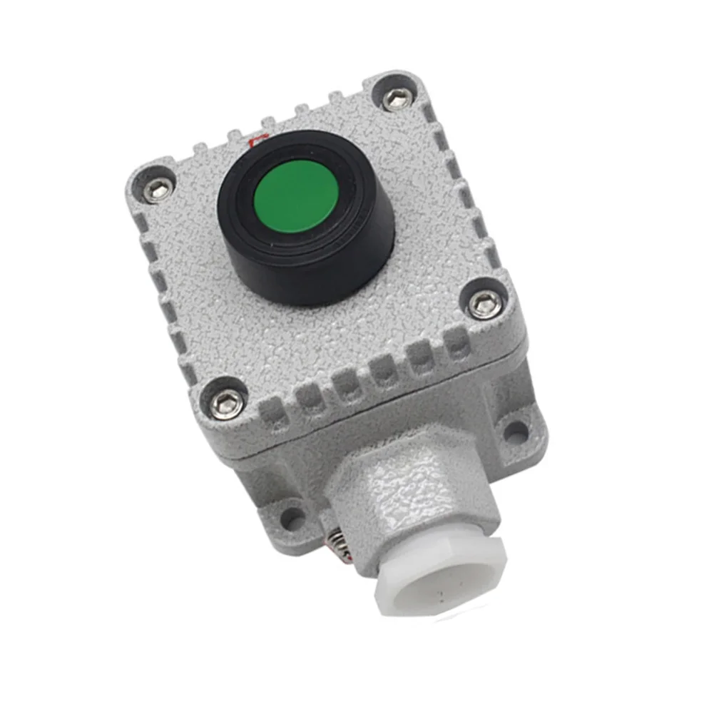 Explosion-proof Button Box One-button Start Button Green For Factories PetroleumGarden Power Tool Accessories For Outdoor Garden
