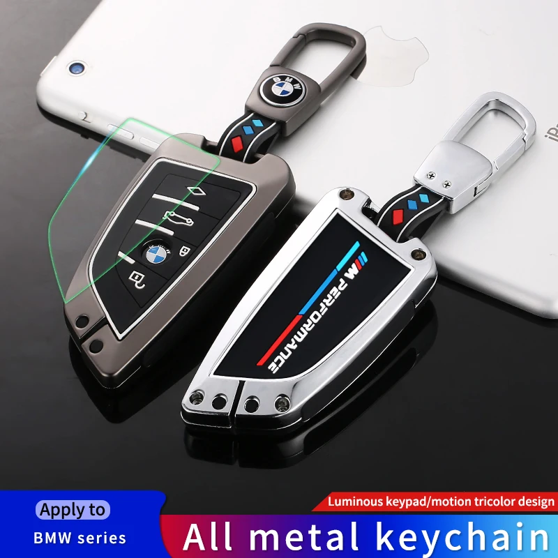 

Car Key Case Fob Cover For BMW X1 X3 X4 X5 F15 X6 F16 G30 7 Series G11 F48 F39 520 525 f30 118i 218i 320i Keychain Accessories
