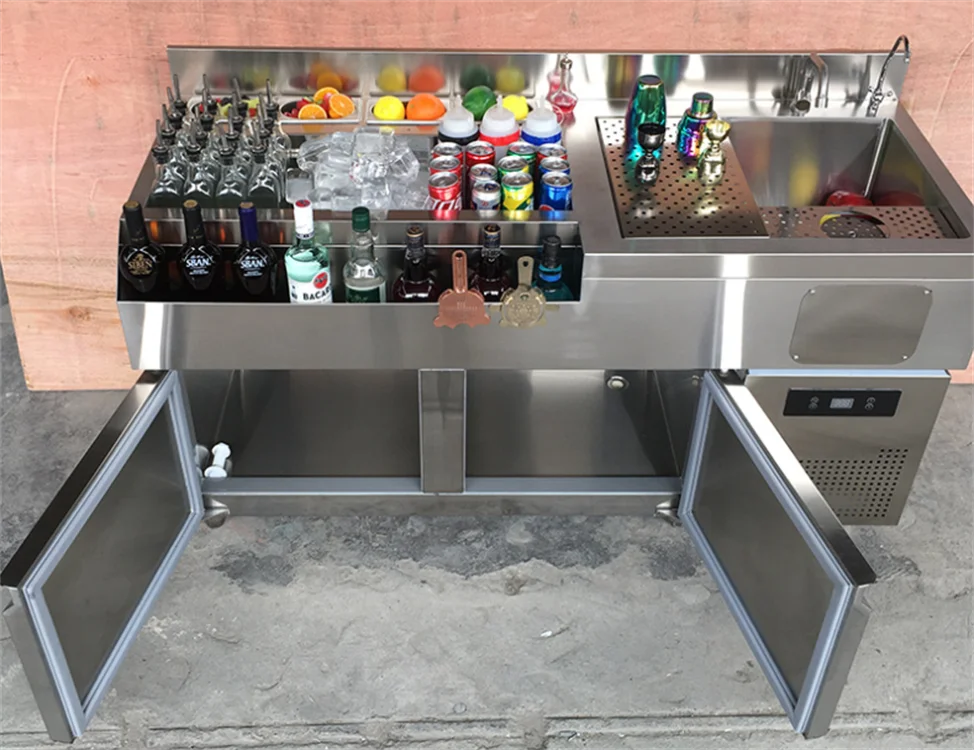 GLORY Factory  Mobile Bartender Station Led Mobile Bartender for bar