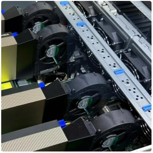 NNN for NVIDIA for Tesla A100 Graphics Card Cooling, Taiwan Brand Fan + 3D Printed, Compatible with A40/A30/A800