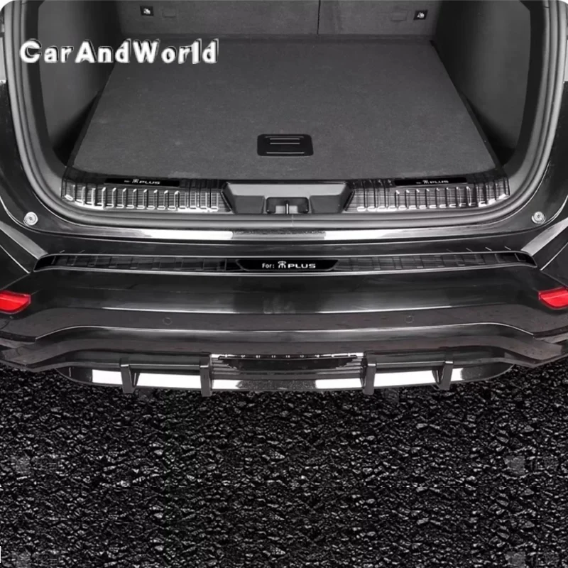 Stainless Rear Door Sill Plate Tail Gate Pedal Protector Cover Trims Car Accessories For BYD SONG PLUS SEAL U EV DM-i 2023-2026