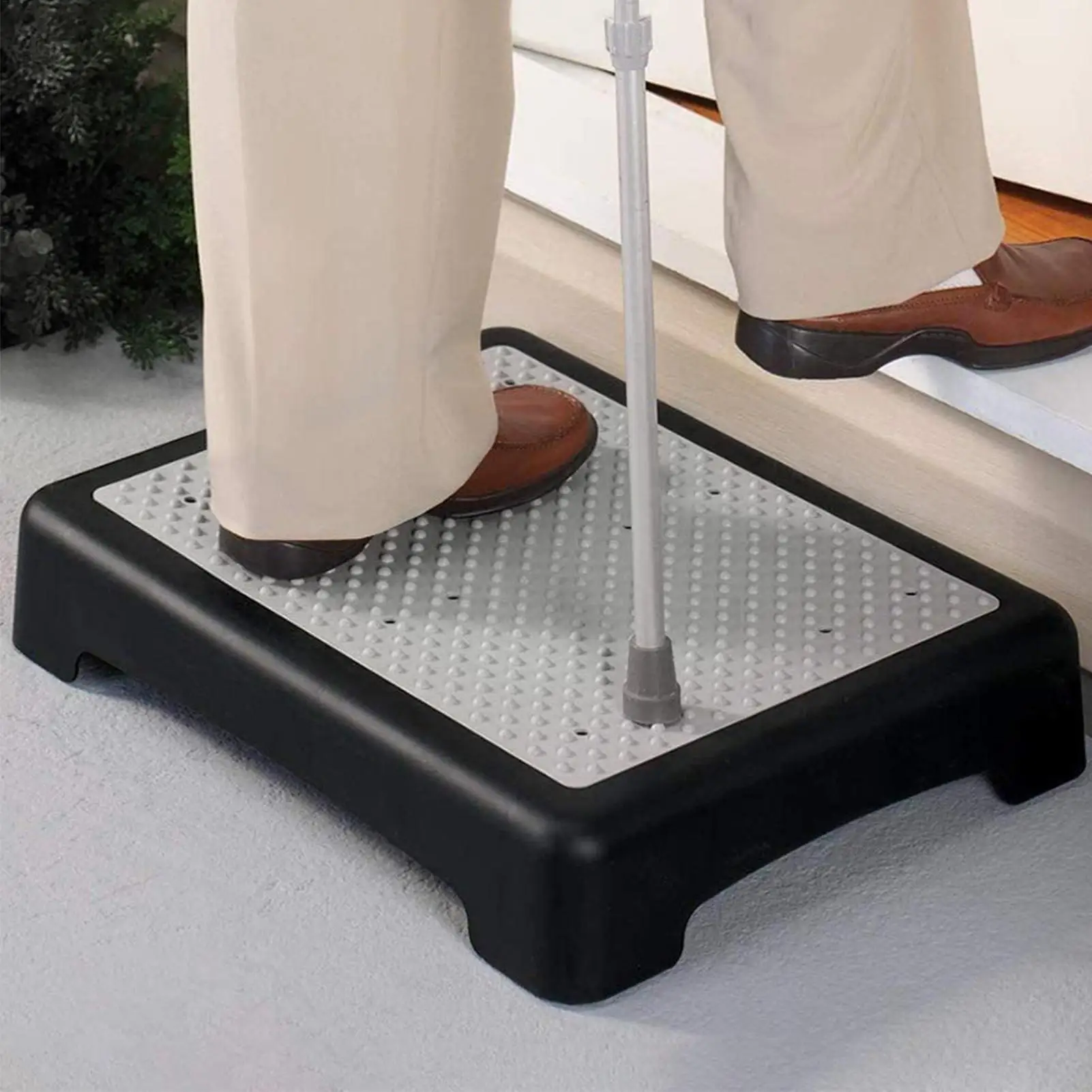 Stepping Stool Ladder  Heavy Duty Half-Step Ladder Elderly Aid 400Lbs Capacity Footstool Mobility Aids for Home Kitchen