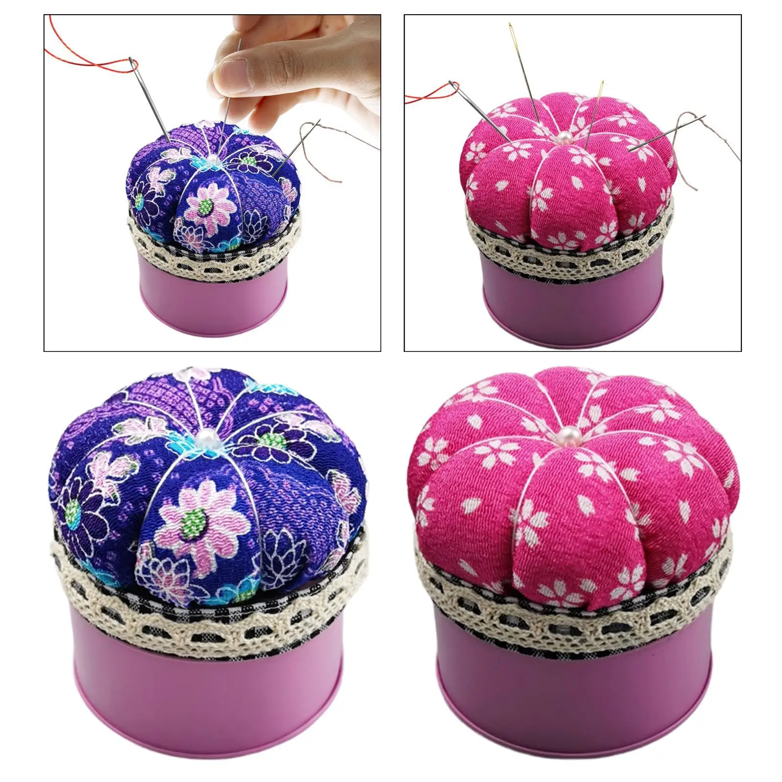 

Коробка для хранения швейных булавок, швейные аксессуары, маленькая подушка для швейных игл для рукоделия, квилтинг 2 в 1, швейные булавки, подушка для игл, коробка