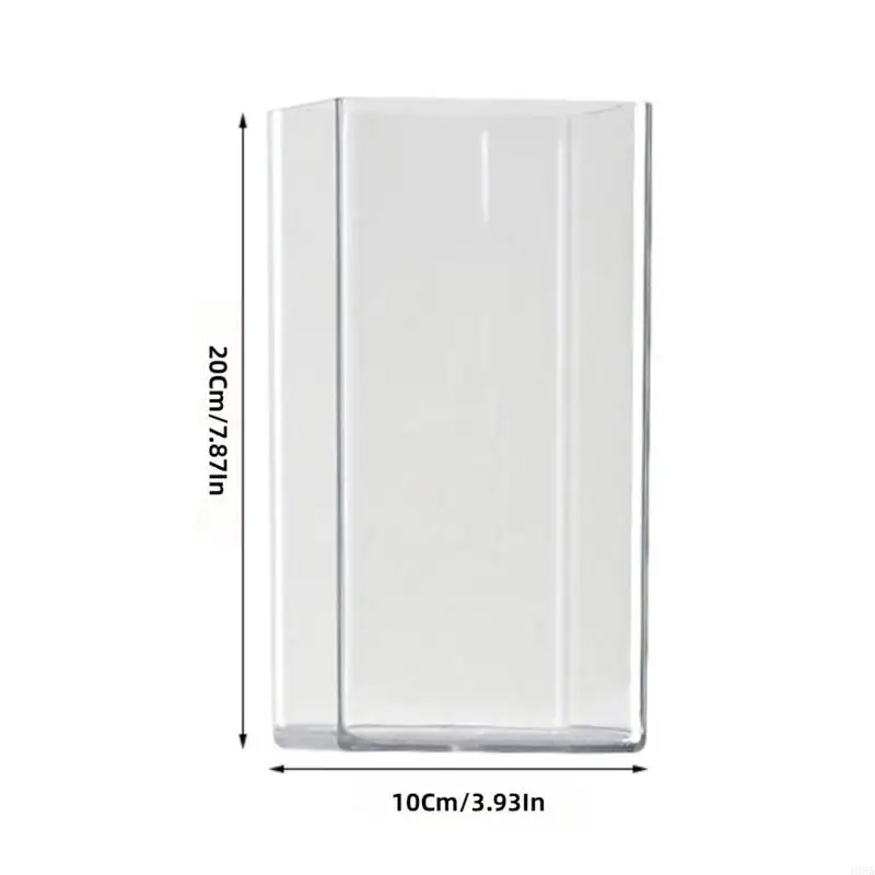 Flower Vases Clear Acrylic Square Vases Decorative Centerpieces for Wedding 