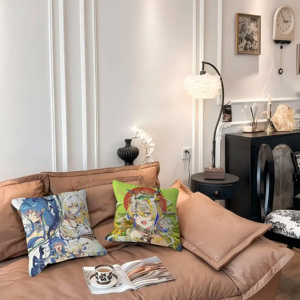 

A-Arknights Shu C-Cushion 45*45cm Cushion Cover Pillow Cover Decor Pillowcase Home Pillowcase For Couch Pillow