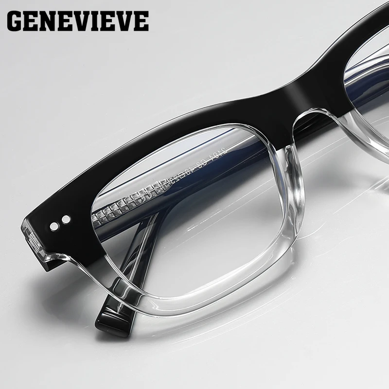 GENEVIEVE Simple Small Frame Classic Design Anti-Blue Light Photochromic Eyewear Customizable Prescription Polarized Sunglasses