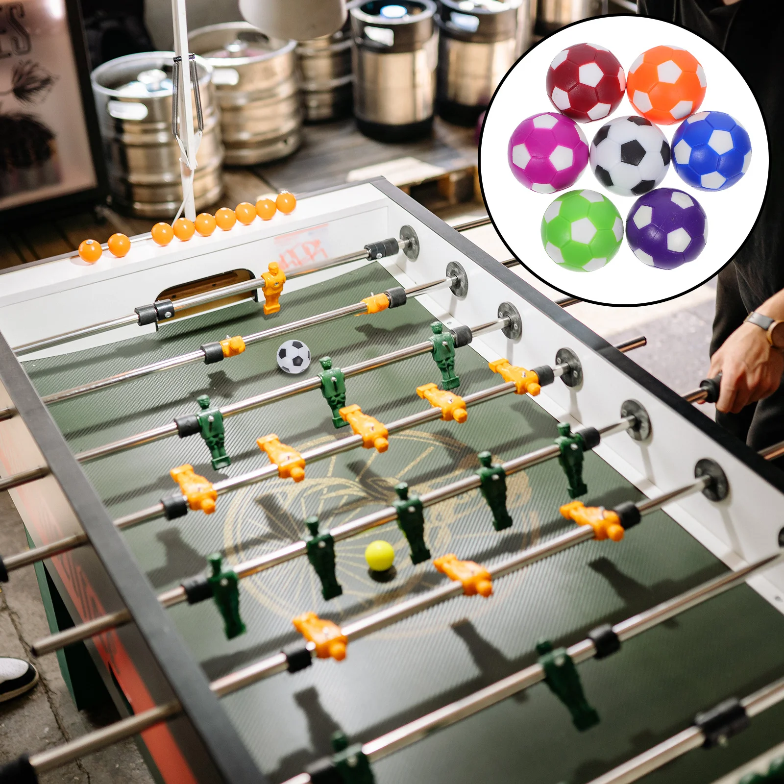 

14Pcs Foosball Table Balls Colorful 36mm Mini Replacement Smooth Gameplay Table Soccer Accessories Indoor Fun Competitive Play