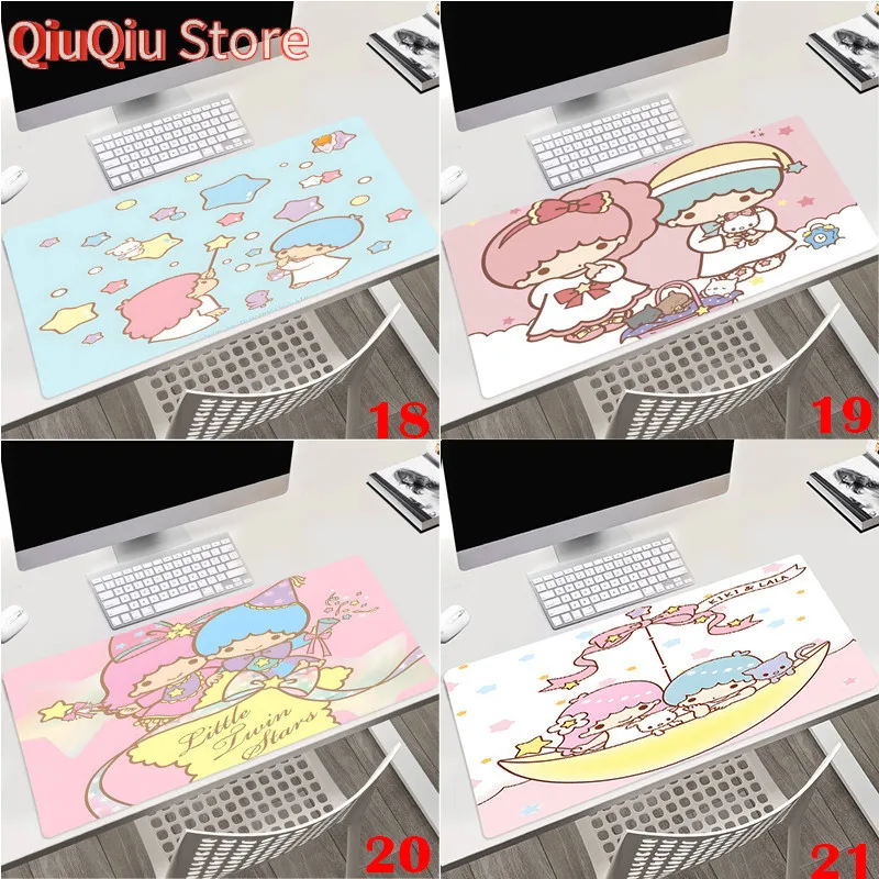 Sanrio Little Twin Stars Miếng Lót Chuột Bàn Phím Miếng Lót Bàn Văn Phòng Miếng Lót Chơi Game Phụ Kiện Laptop Chống Trơn Trượt M