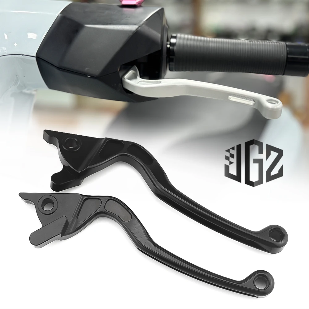Par de palancas de freno con mango de aluminio CNC para motocicleta, accesorios para Lambretta X300 V200 V125