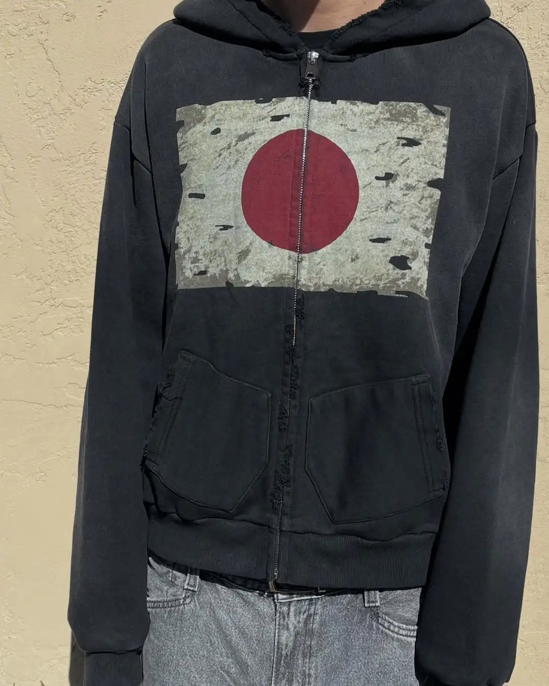 Y2K Esthetische Retro Gothic Hoodie Herfst en Winter Nieuwe Gedrukte Straat Hiphop Punk Casual Rits Lange mouwen Damesblazer