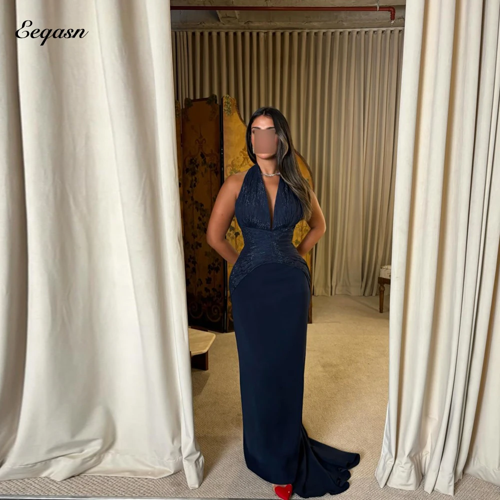 

Vestidos De Fiesta Prom فساتين سهرة Женское платье для особых случаев Индивидуальные темно-синие вечерние платья класса люкс