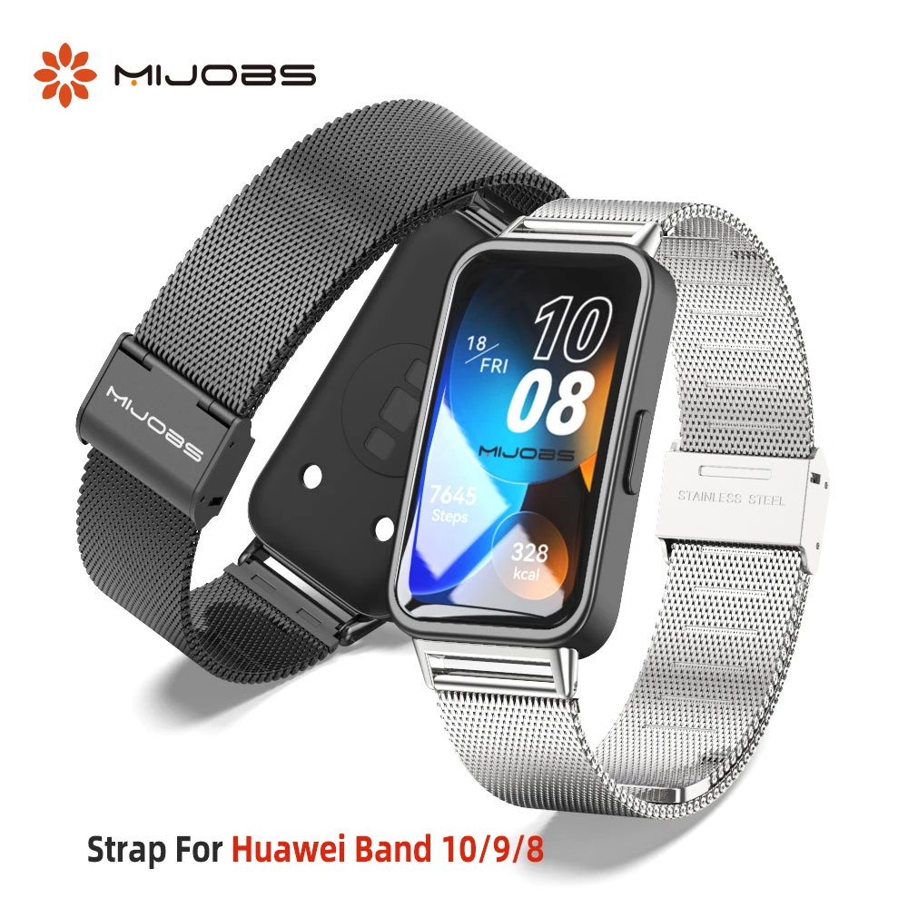 

Strap for Huawei Band 10 9 8 7 6/6 Pro Smart Wristband Replacement Watch WristStrap for Huawei Band 9 Bracelet Metal Accessories
