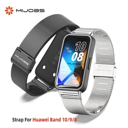 Strap for Huawei Band 10 9 8 7 6/6 Pro Smart Wristband Replacement Watch WristStrap for Huawei Band 9 Bracelet Metal Accessories