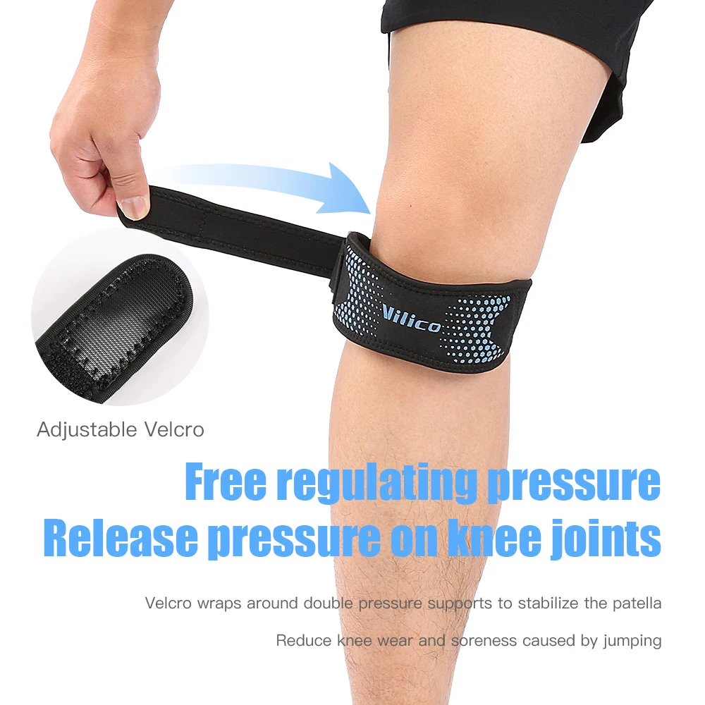 1PCS Patella Tendon Knee Straps, Knee Brace Knee Support Patellar Stabilizer for Running Hiking Tennis Jumping Arthritis