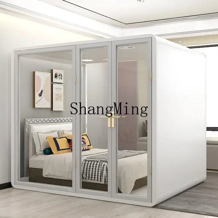 CLSleeping Piano Room Live Stream مجموعة طبلة عازلة للصوت غرفة متنقلة عازلة للصوت مقصورة نوم منزلية مقصورة صامتة للمنزل #4