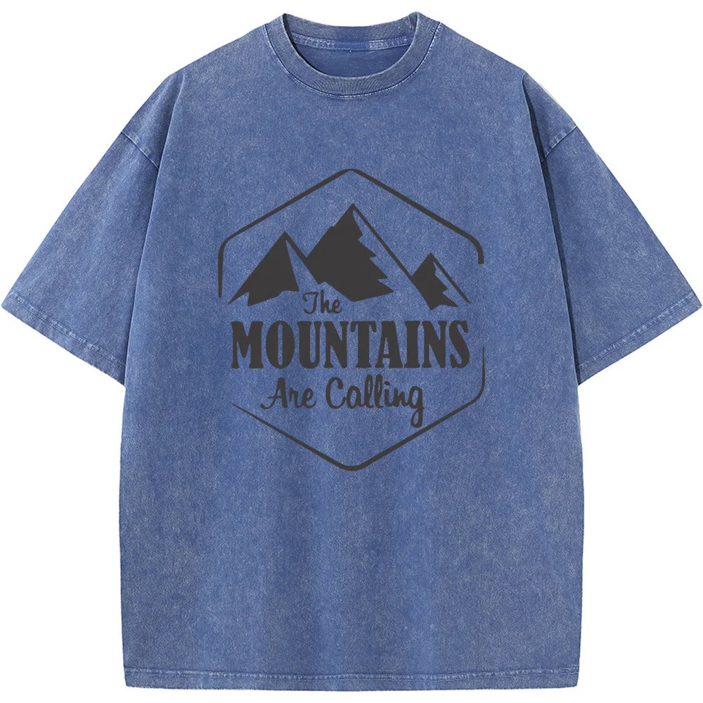 A Requirement for Men's Outdoor Mountains Tshirt Men Women Casual Fashion Oversized T-shirt Vintage Colored Mens T-shirts