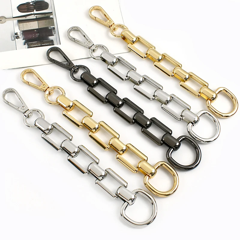 

2/5Pcs Meetee 18cm Metal Extension Chain Handbag Strap Lobster Adjuster Buckle Webbing Replace Connector Hook Craft Accessories