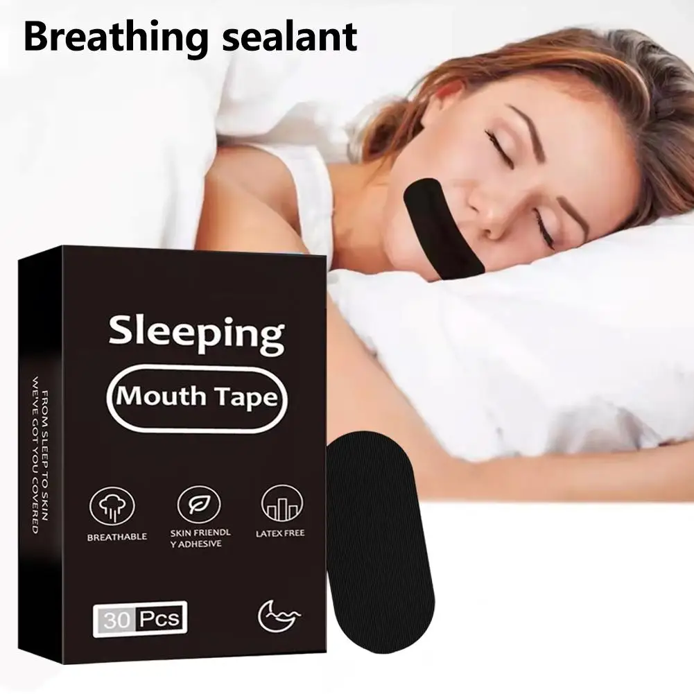 30pcs Micropore Tape Anti Snoring Sleep Mouth Tape Strips Nasal Sleeping Tape Adhesive Breathing Improved Cotton Snoring L6L5