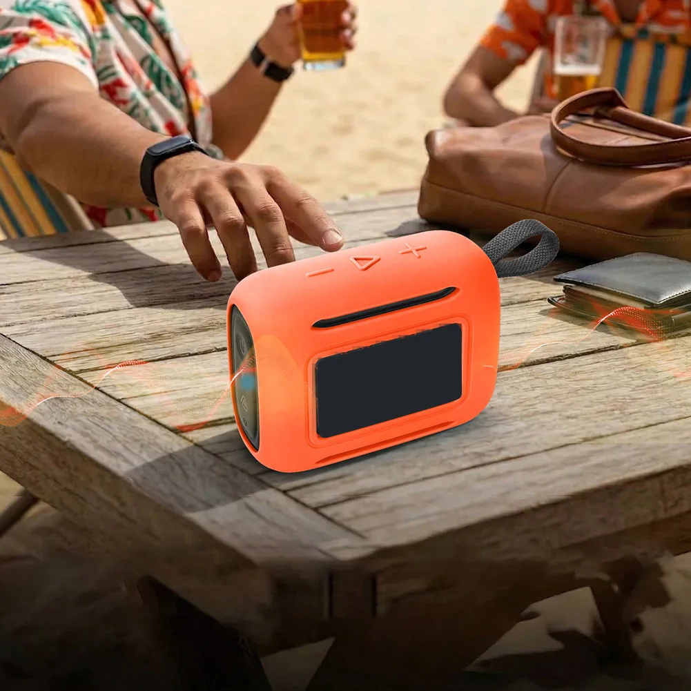 

Силиконовый чехол для портативной колонки JBL GO5, защитный чехол для переноски, мягкий чехол для колонки с защитой от падения и скольжения