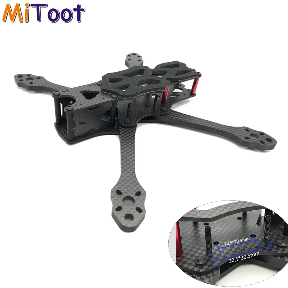 APEX 5 Inch 225mm Carbon Fiber Quadcopter Frame Kit 5.5mm Arm for FPV Freestyle Racing Drone Support O3 Air Unit 30.5mm/20.5mm F