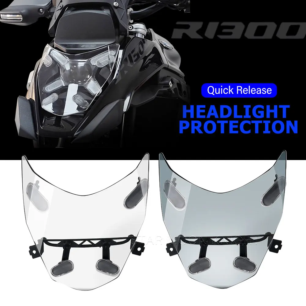 Motorcycle Headlight Protector For BMW R 1300 GS R1300 GS R1300GS Accessories Quick Disassembly Light Cover Protective Guard