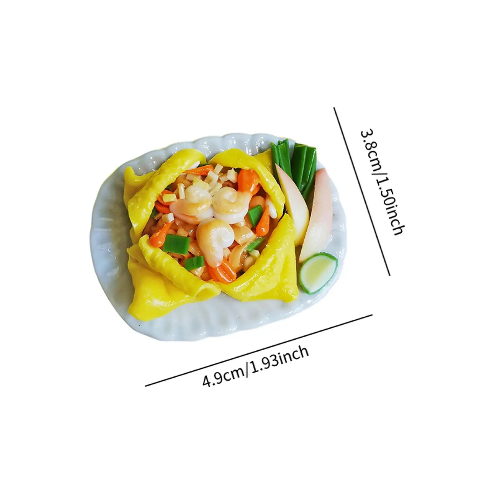 Dollhouse Food Toy, Kitchen Play Food Ceramic Clay Portable Doll House