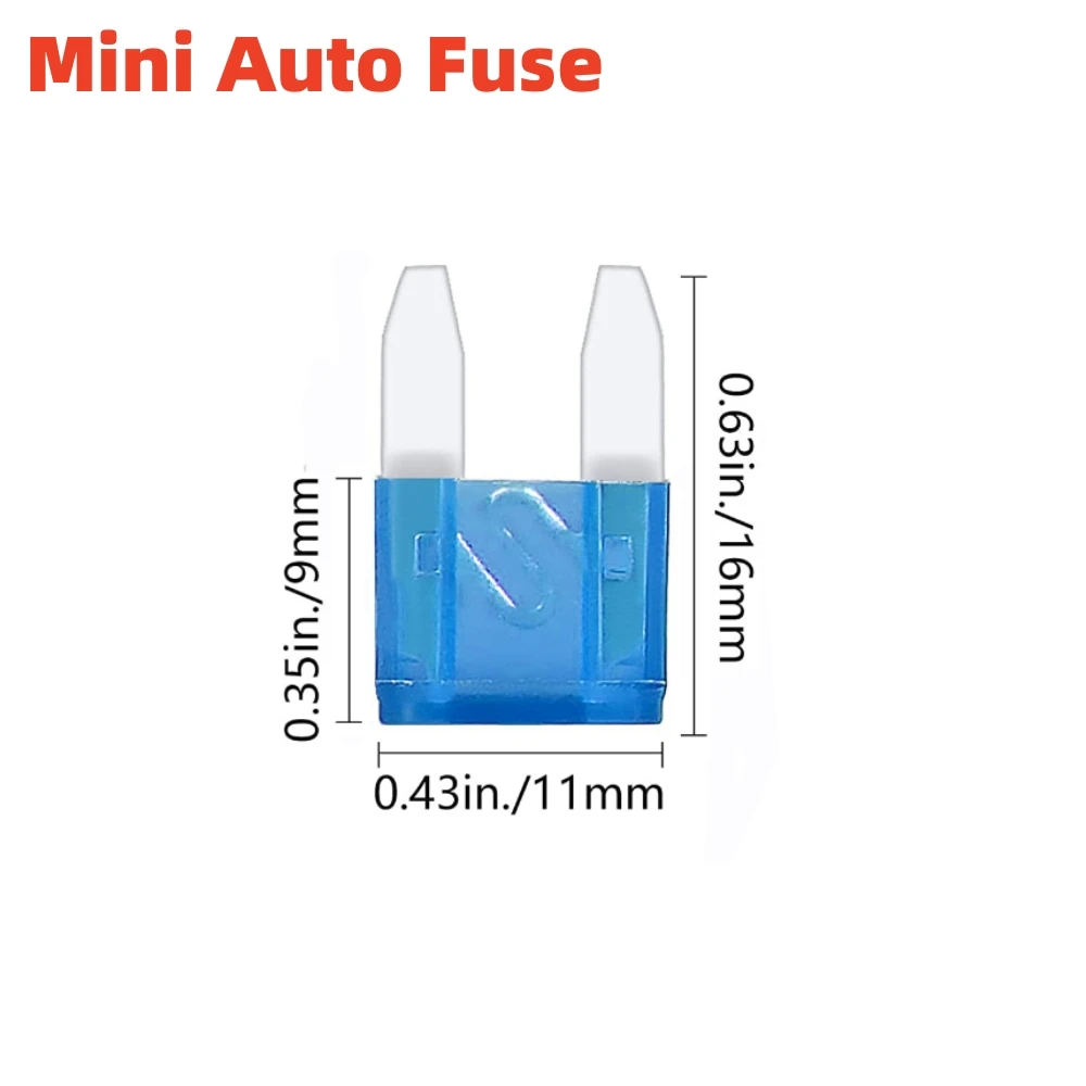 60pcs Mini Auto Fuse Combo Kit Mini Multicolor Multi-Function Blade Fuse Replacement Kit For Car/RV/Truck/Motorcycle/Boat/SUV