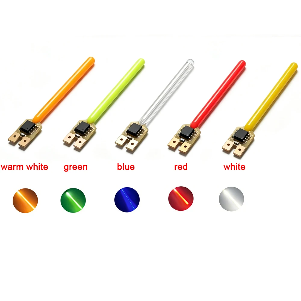 LED Meteor Shower Flowing Water Lamp DC3V 59mm 70mm COB Filament Diodes Incandescent Light Parts tmosphere Light Decor