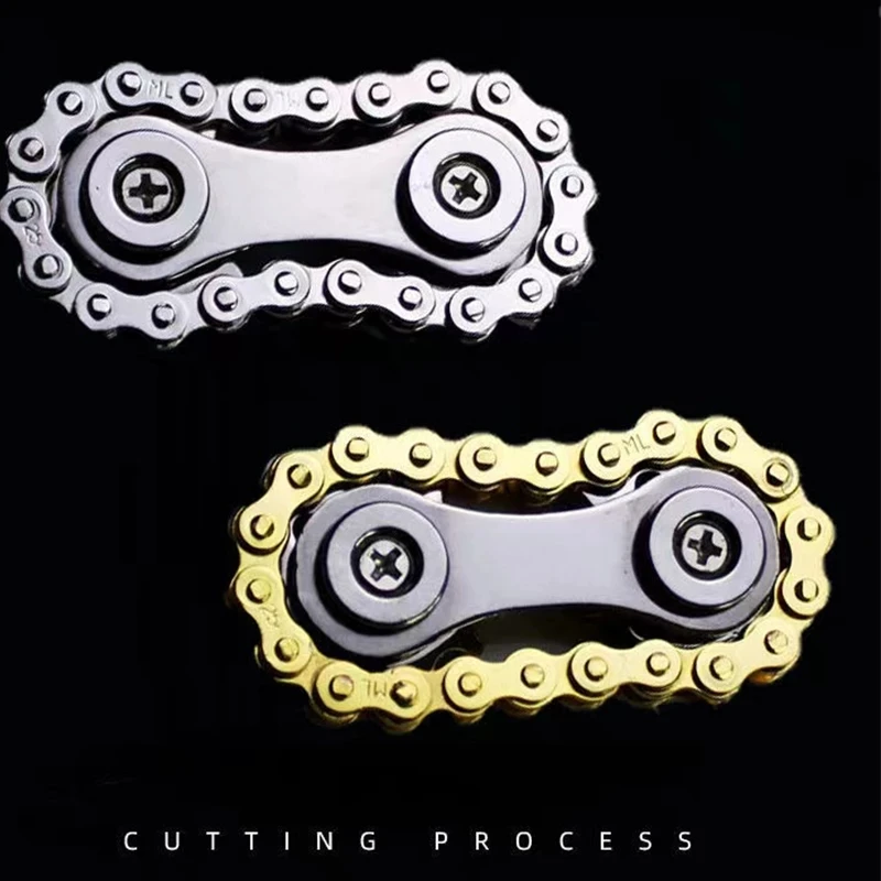 Gear Chain Gyro Fingertip Gyro Sprockets Chains Sprockets Flywheel Metal Toys  Drop Ship Sproket Roadbike Spinner Fingertip Toy