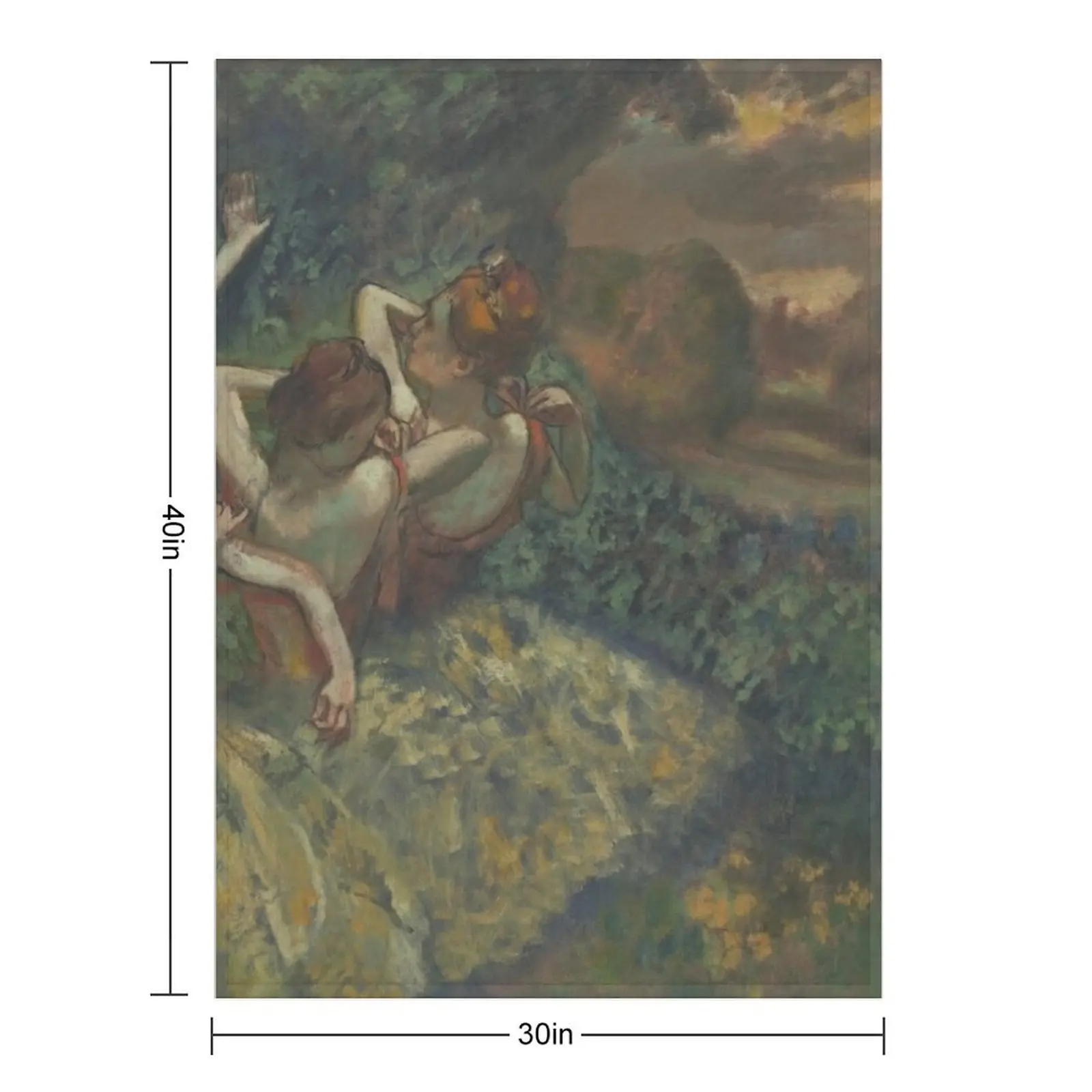 에드가 드가. 네 명의 무용수, 1899. 얇은 고급 담요, 아기용 담요, 수면용 담요