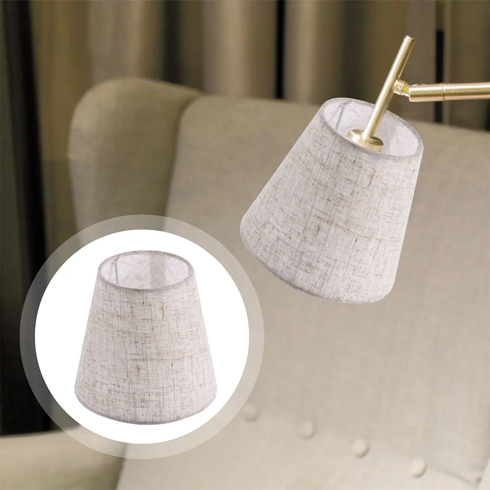 

2pcs Fabric Lamp Shades Woven Linen Light Cover Ceiling Pendant Durable Dustproof Simple Installation For Table Floor Bedside