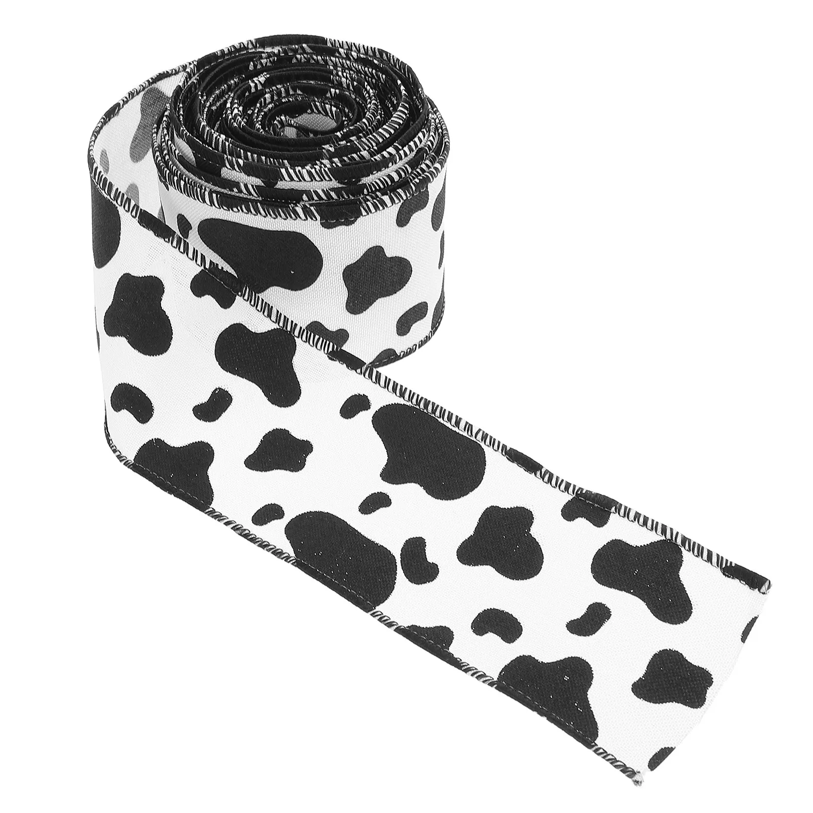 

Cow Print Ribbon Farmhouse Style Rustic Craft Ribbon Roll for Wreath Making Flower Bouquet Bow Present Wrapping