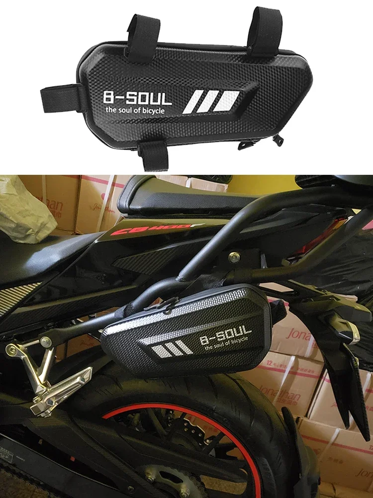 For SUZUKI GSR400 GSR600 GSR750 Gsxs 750 1000 1050 Xt Motorcycle Accessorie Modified Bumper Waterproof Toolbox Triangle Side Bag