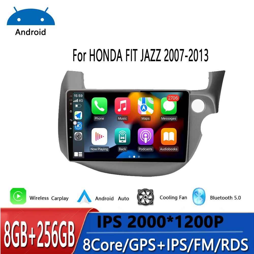 

10 " Android OS Carplay Auto Car Radio For HONDA FIT JAZZ 2007-2013 Multimedia Video Player GPS Navigation 4G+WIFI Head unit